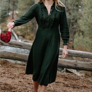 Boden Forest Green sweater dress, US size 6